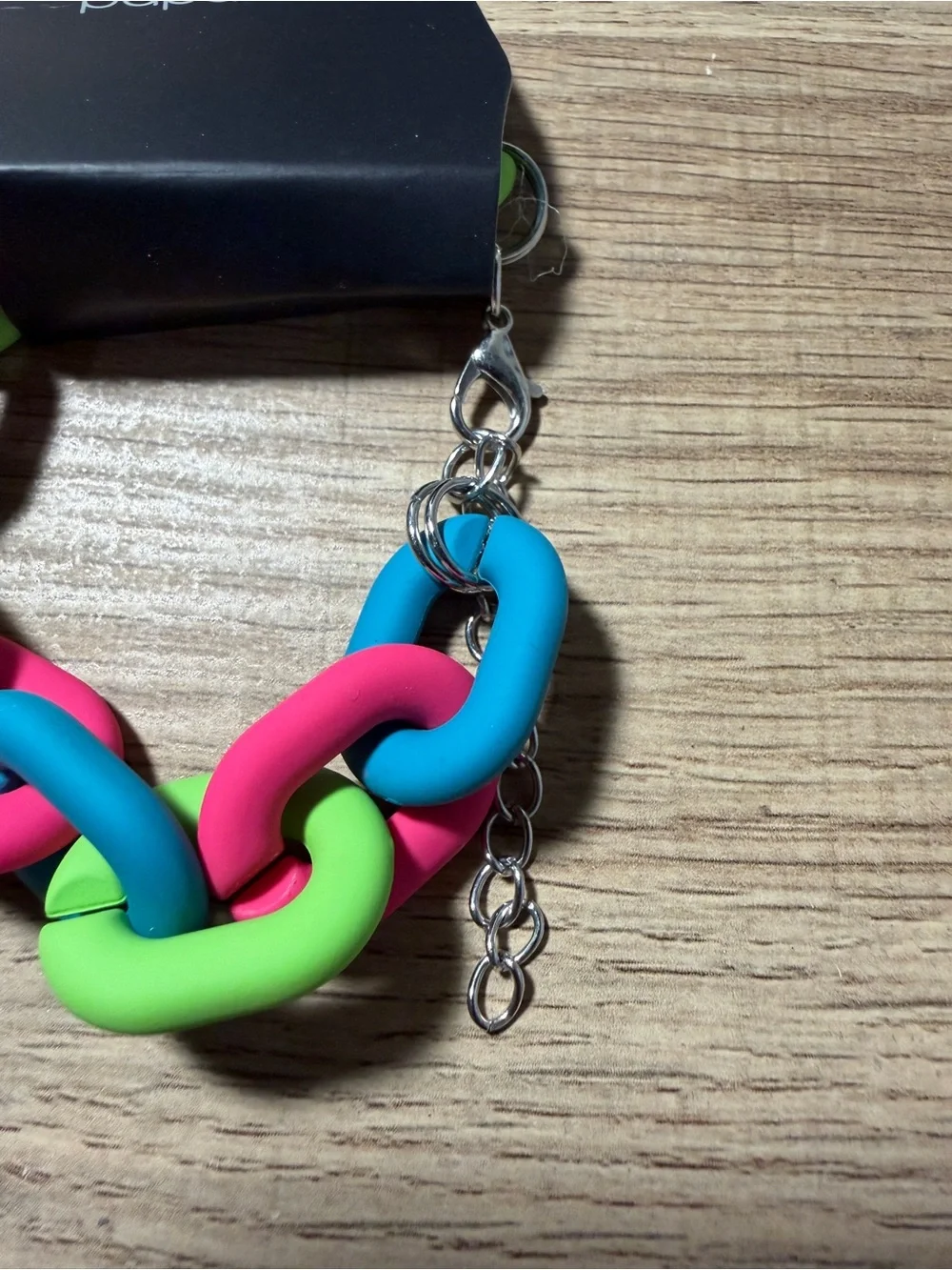 Paparazzi Kids Chunky Neon Link Bracelet - Pink, Blue, Green
